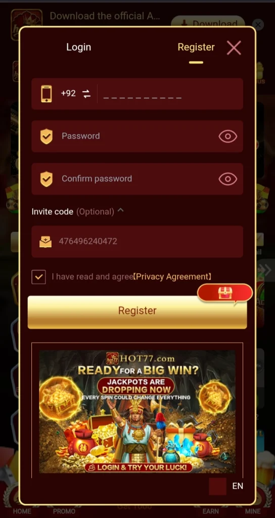 Hot77 Login